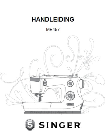 SINGER ME457 SEWING MACHINE HANDLEIDING 36 PAGES NL