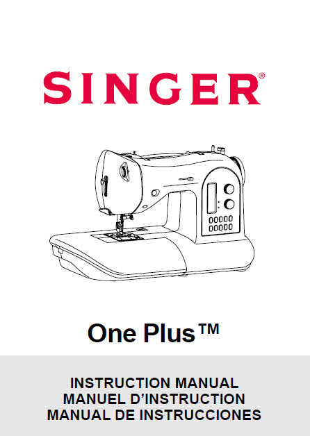 SINGER ONE PLUS SEWING MACHINE INSTRUCTION MANUAL 72 PAGES ENG FRANC ESP