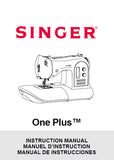 SINGER ONE PLUS SEWING MACHINE INSTRUCTION MANUAL 72 PAGES ENG FRANC ESP