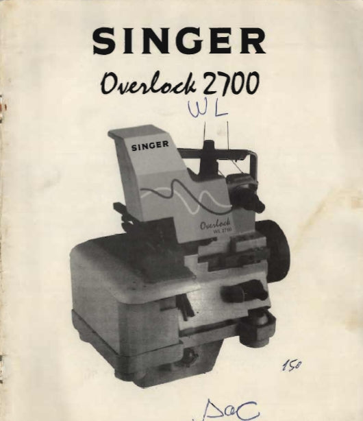 SINGER OVERLOCK WL2700 MAQUINA DE COSTURA MANUAL DE OPERACAO 14 PAGINA PT