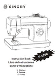 SINGER P-1250 SEWING MACHINE INSTRUCTION BOOK LIBRO DE INSTRUCCIONES LIVRET D'INSTRUCTIONS 46 PAGES ENG ESP FR