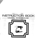 SINGER S-9000AAB SEWING MACHINE INSTRUCTION BOOK 41 PAGES ENG