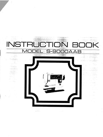 SINGER S-9000AAB SEWING MACHINE INSTRUCTION BOOK 41 PAGES ENG