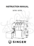 SINGER S0700 S0705 SEWING MACHINE INSTRUCTION MANUAL 44 PAGES ENG