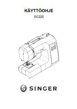 SINGER SC220 SEWING MACHINE KAYTTOOHJE  153 PAGES FI DK NO SW