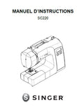 SINGER SC220 MACHINE A COUDRE MANUEL D'INSTRUCTION 39 PAGES FRANC