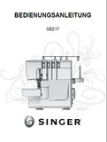 SINGER SE017 ELITE NAHMASCHINE BEDIENUNGSANLEITUNG 30 SEITE DEUT