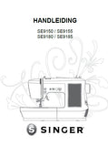 SINGER SE9150 SE9155 SE9180 SE9185 SEWING MACHINE HANDLEIDING 72 PAGES NL