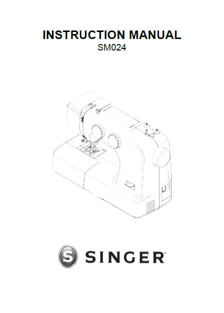 SINGER SM024 SEWING MACHINE INSTRUCTION MANUAL 33 PAGES ENG