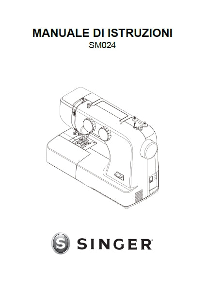 SINGER SM024 SEWING MACHINE MANUALE DI ISTRUZIONI 33 PAGES ITAL