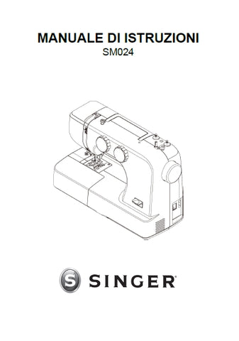 SINGER SM024 SEWING MACHINE MANUALE DI ISTRUZIONI 33 PAGES ITAL