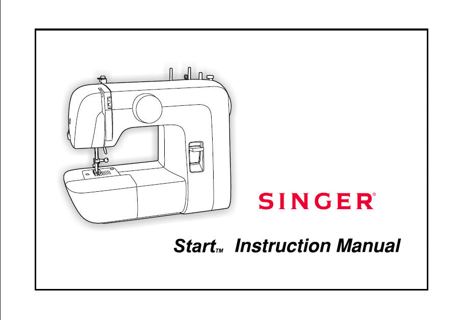 SINGER START 1304 SEWING MACHINE INSTRUCTION MANUAL 36 PAGES ENG