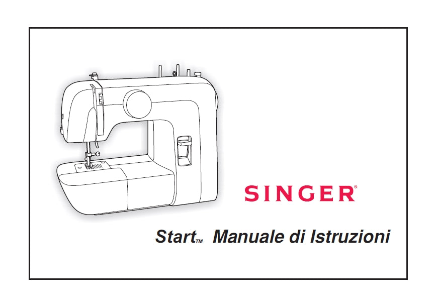 SINGER START 1304 SEWING MACHINE MANUALE DI ISTRUZIONI 34 PAGES ITAL