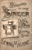 SINGER VIBRATING SHUTTLE SEWING MACHINE INSTRUCTIONS BOOK 36 PAGES ENG