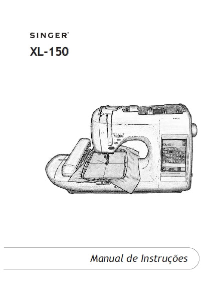 SINGER XL-150 QUANTUM MAQUINA DE COSTURA MANUAL DE INSTRUCOES 85 PAGINA PT