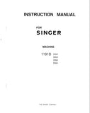 SINGER 1191D200A 1191D300A 1191D258A 1191D558A SEWING MACHINE INSTRUCTION MANUAL 9 PAGES ENGLISH