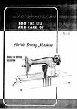 SINGER 1305 SEWING MACHINE INSTRUCTIONS 18 PAGES ENGLISH