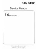 SINGER 14SH644 14SH654 SEWING MACHINE SERVICE MANUAL 31 ENGLISH