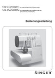 SINGER 14SH744 14CG744 14SH754 14CG754 NAHMASCHINE BEDIENUNGSANLEITUNG 55 SEITE DEUTSCH
