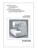 SINGER 14SH744 14CG744 14SH754 14CG754 14SH764 SEWING MACHINE INSTRUCTION MANUAL MANUAL DE INSTRUCCIONES MANUEL D'INSTRUCTIONS 54 PAGES ENG ESP FRANC