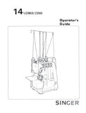 SINGER 14U236B 14U286B SEWING MACHINE OPERATORS GUIDE 44 PAGES ENGLISH