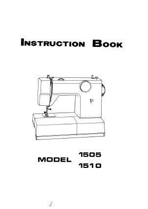 SINGER 1505 1510 SEWING MACHINE INSTRUCTION BOOK 52 PAGES ENGLISH