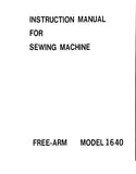 SINGER 1640 SEWING MACHINE INSTRUCTION MANUAL 36 PAGES ENGLISH