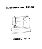 SINGER 1805 SEWING MACHINE INSTRUCTION BOOK 53 PAGES ENGLISH