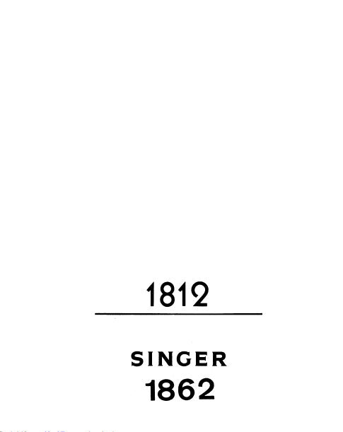 SINGER 1812 1862 SEWING MACHINE INSTRUCTION BOOK LIBRO DE INSTRUCCIONES MANUEL D'INSTRUCTION 92 PAGES ENG ESP FRANC