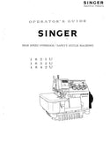SINGER 1831U 1832U 1842U SEWING MACHINE OPERATORS GUIDE 20 PAGES ENGLISH
