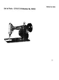 SINGER 192K3 SEWING MACHINE LIST OF PARTS 3 PAGES ENGLISH