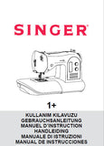 SINGER 1+ 1PLUS 1 PLUS NAHMASCHINE/SEWING MACHINE BEDIENUNGSANLEITUNG/INSTRUCTION MANUAL 112 SEITE/PAGES DEUT FR NL IT ESP