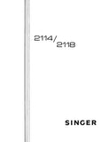 SINGER 2114 2118 SEWING MACHINE INSTRUCTION BOOK 40 PAGES ENGLISH
