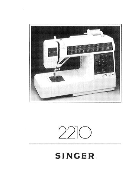 SINGER 2210 SEWING MACHINE INSTRUCTION MANUAL 57 PAGES ENGLISH