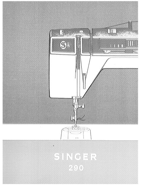 SINGER 290 SEWING MACHINE INSTRUCTION BOOK 76 PAGES ENGLISH