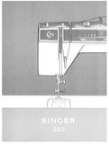 SINGER 290 SEWING MACHINE INSTRUCTION BOOK 76 PAGES ENGLISH