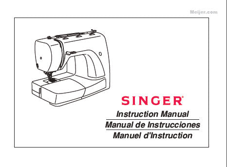 SINGER 2932 SEWING MACHINE INSTRUCTION MANUAL 99 PAGES ENGLISH ESPANOL FRANCAIS