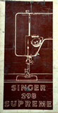 SINGER 298 SEWING MACHINE INSTRUCTION BOOK 53 PAGES ENGLISH