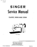 SINGER 300W 320W CLASS SEWING MACHINE SERVICE MANUAL 21 ENGLISH