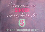 SINGER 301 SEWING MACHINE INSTRUCTION MANUAL 66 PAGES ENG