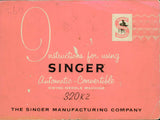 SINGER 320K2 SEWING MACHINE INSTRUCTIONS FOR USING 119 PAGES ENGLISH