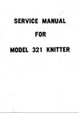 SINGER 321 KNITTER SEWING MACHINE SERVICE MANUAL 97 ENGLISH