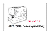 SINGER 3221 3232 NAHMASCHINE BEDIENUNGSANLEITUNG 35 SEITE DEUTSCH
