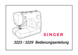 SINGER 3223 3229 NAHMASCHINE BEDIENUNGSANLEITUNG 31 SEITE DEUTSCH