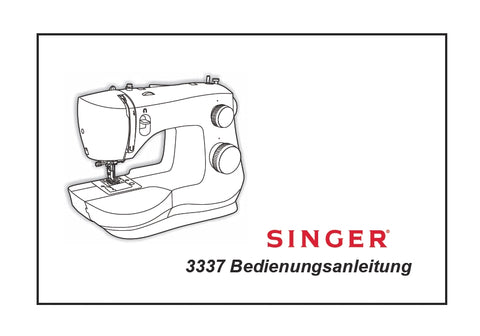 SINGER 3337 SIMPLE NAHMASCHINE BEDIENUNGSANLEITUNG 36 SEITE DEUT