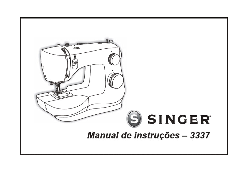 SINGER 3337 SIMPLE MAQUINA DE COSTURA MANUAL DE INSTRUCOES 36 PAGINA PT