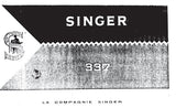 SINGER 337 MACHINE A COUDRE MODE D'EMPLOI 26 PAGES FRANCAIS