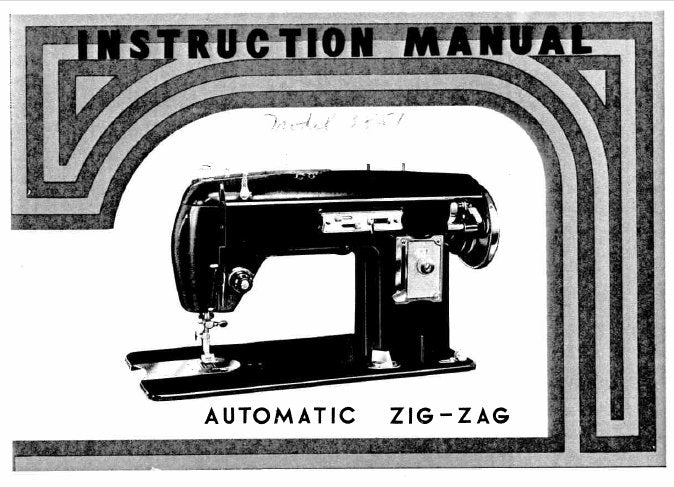 SINGER 3851 AUTUMATIC ZIG ZAG SEWING MACHINE INSTRUCTION MANUAL 35 PAGES ENGLISH