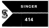 SINGER 414 SEWING MACHINE INSTRUCTIONS FOR USING 69 PAGES ENGLISH