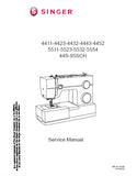 SINGER 4411 4423 4432 4443 4452 5511 5523 5532 5554 44-S85SCH SEWING MACHINE SERVICE MANUAL 34 ENGLISH